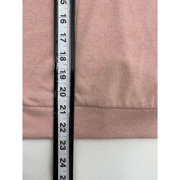 Banana Republic Pink Mock Neck Button Shoulder Long Sleeve Top XS - Picture 6 of 9